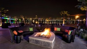 Hotel-Maya firepit and bridge